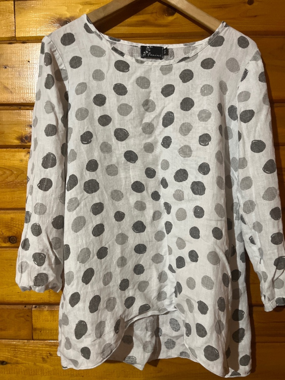 Fenini Linen Polka Dot Tunic